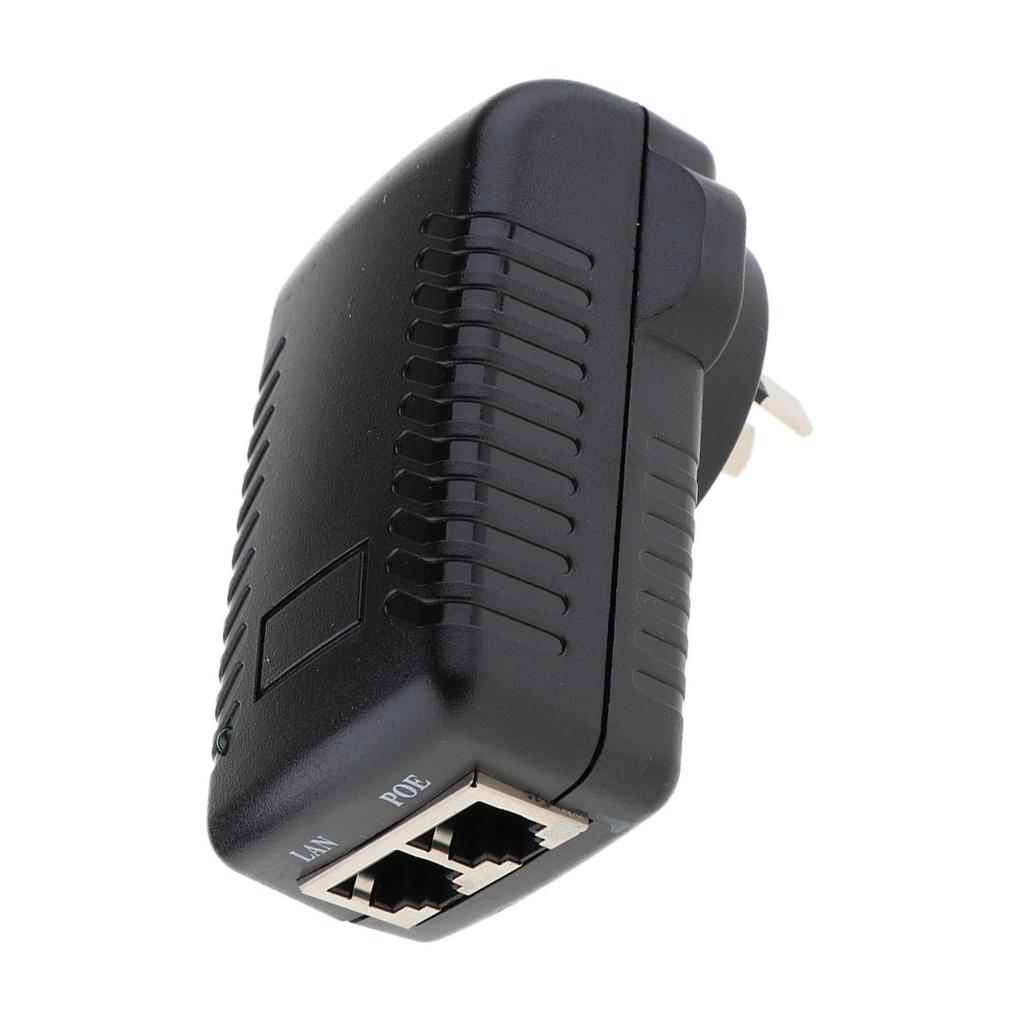 48V0.5A POE Injector Power Supply Wall Adapter IEEE 802.3af for IP Camera