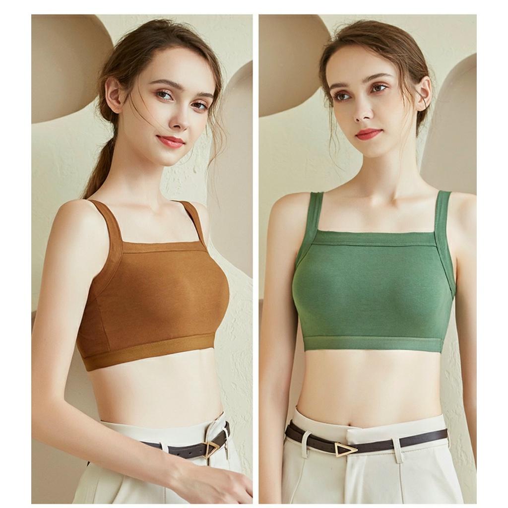 Áo bra tập gym yoga nữ mút đúc may liền cố định dáng thể thao chất cotton mềm mịn