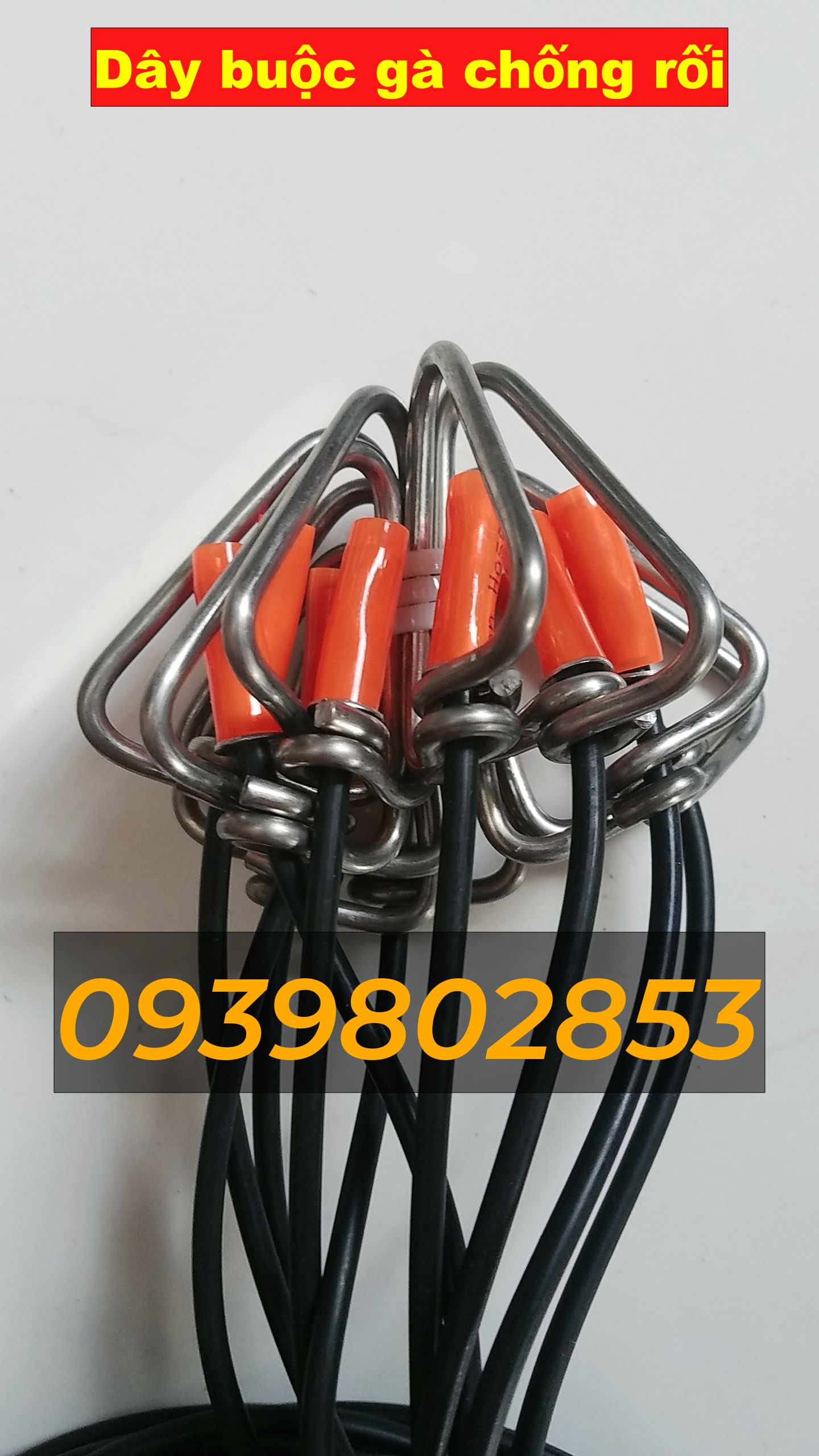 Dây cột gà cao su co giãn hàng cao cấp - Dây buộc chân gà hàng xịn 1 sợi dài gần 2m