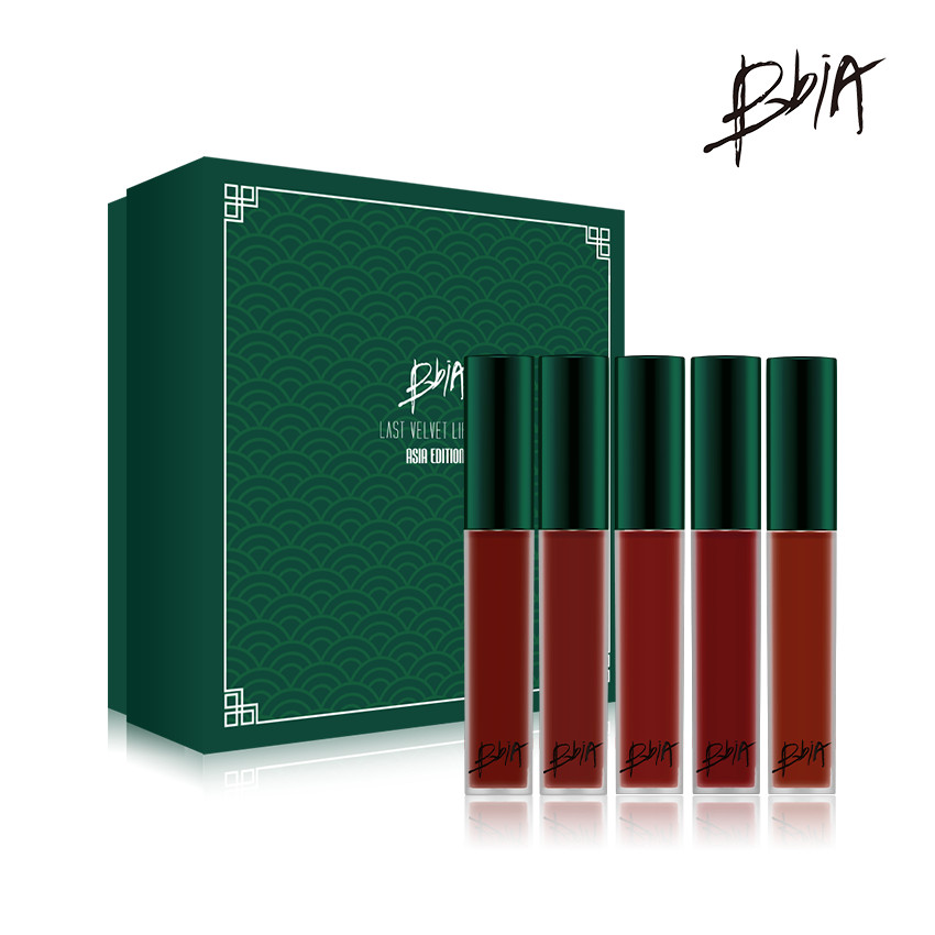 Set 5 Cây son kem lì BBia Last Velvet Lip Tint Asia Edition (5 cây x 5g)