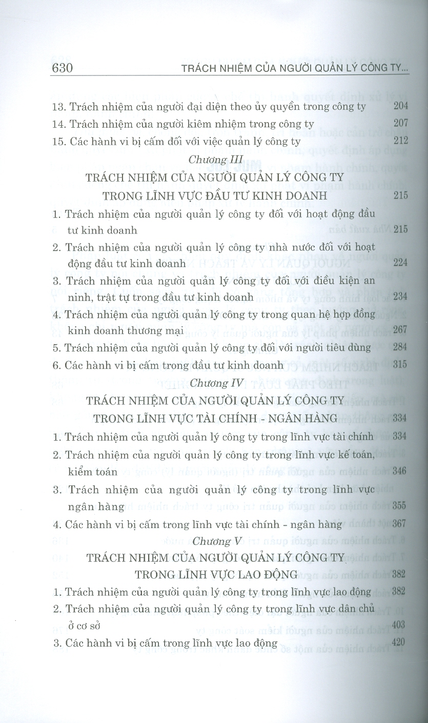 Trách Nhiệm Của Người Quản Lý Công Ty (Các Nghĩa Vụ Và Yêu Cầu Pháp Lý)