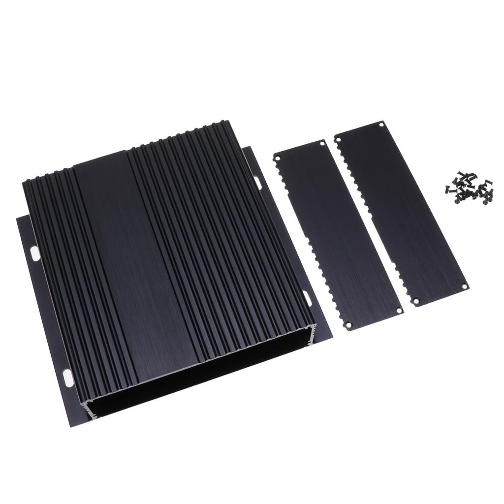 Vỏ Nhôm, Vỏ Hộp điện Tử Màu đen Vỏ PCB DIY