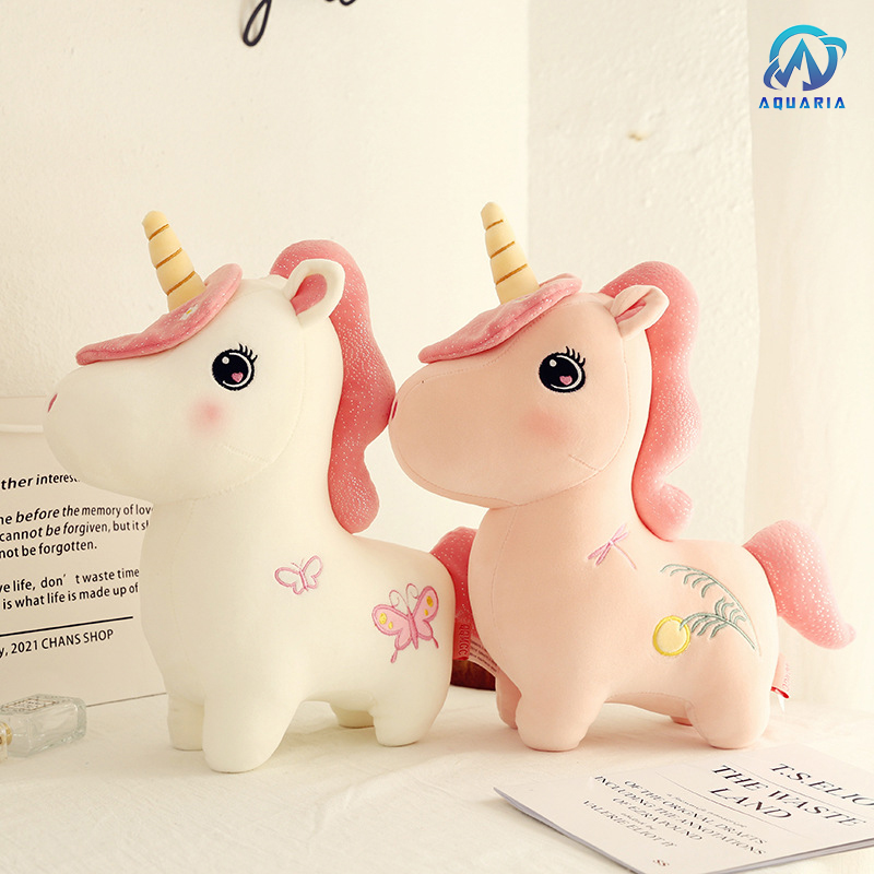 Gấu Bông Kì Lân Unicorn Siêu Mịn An Toàn Cho Trẻ Nhỏ Quà Tặng Dễ Thương