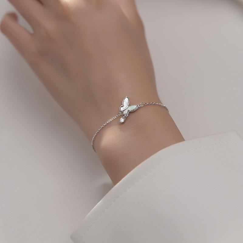 Vòng tay bạc Ý s925 cánh bướm đẹp xinh S4255 - AROCH Jewelry