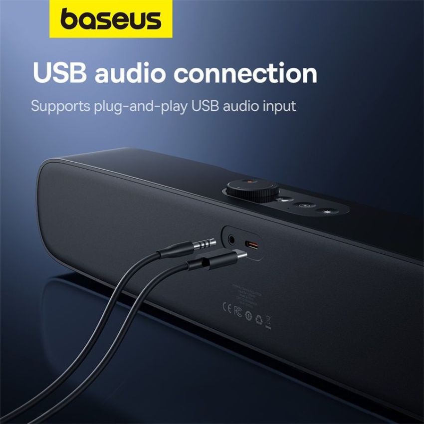 Loa Baseus AeQur DS10 Mini Soundbar A20054402111-00 bluetooth không dây - Hàng Chính Hãng