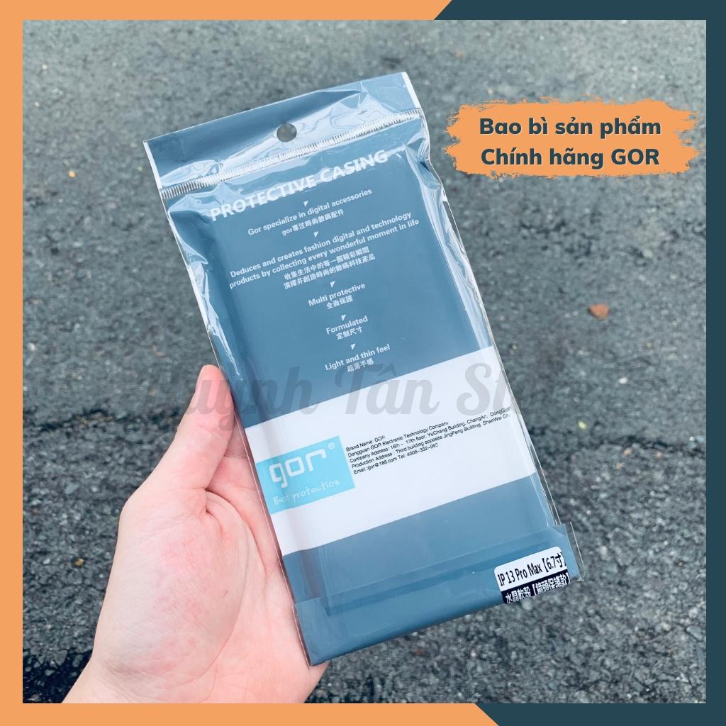 Ốp lưng ip 13 pro max ip 13 pro 13 silicon trong suốt chính hãng GOR bảo vệ camera phụ kiện huỳnh tân store - Hàng nhập khẩu