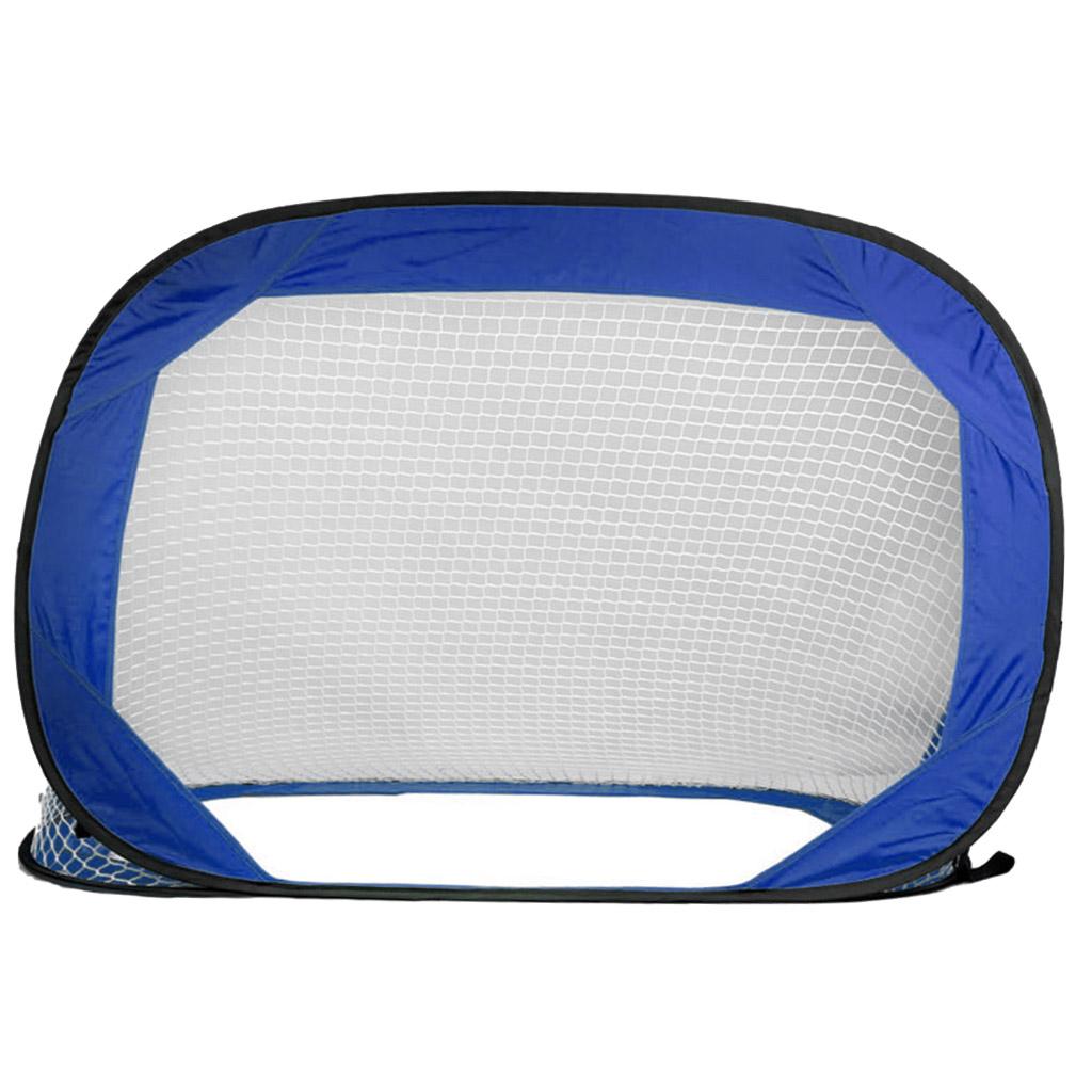 Blue Color Folding Portable Football Gate Net Goal Soccer Practice Kit