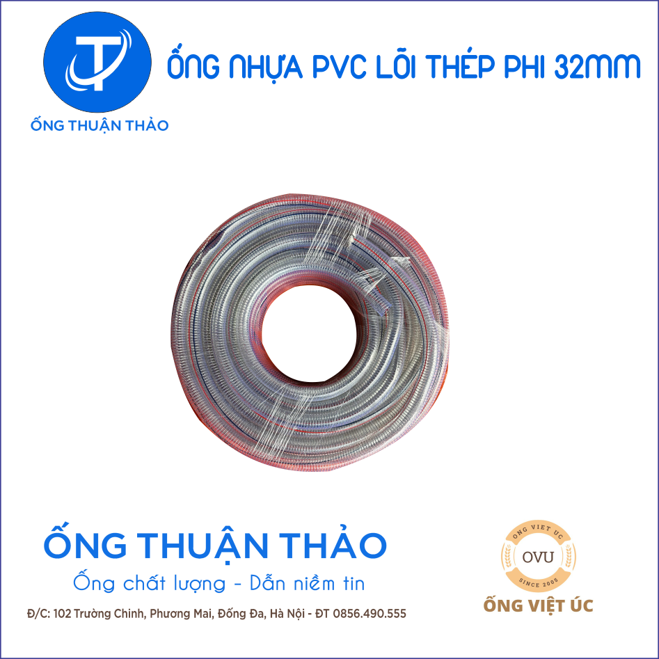 Ống Nhựa PVC Lõi Thép Phi 342mm CUỘN 50 MÉT - Hàng Nhập Khẩu