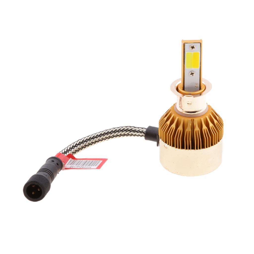 1 Pair H3 Dual Color High Performance Headlight Fog Light Indicator