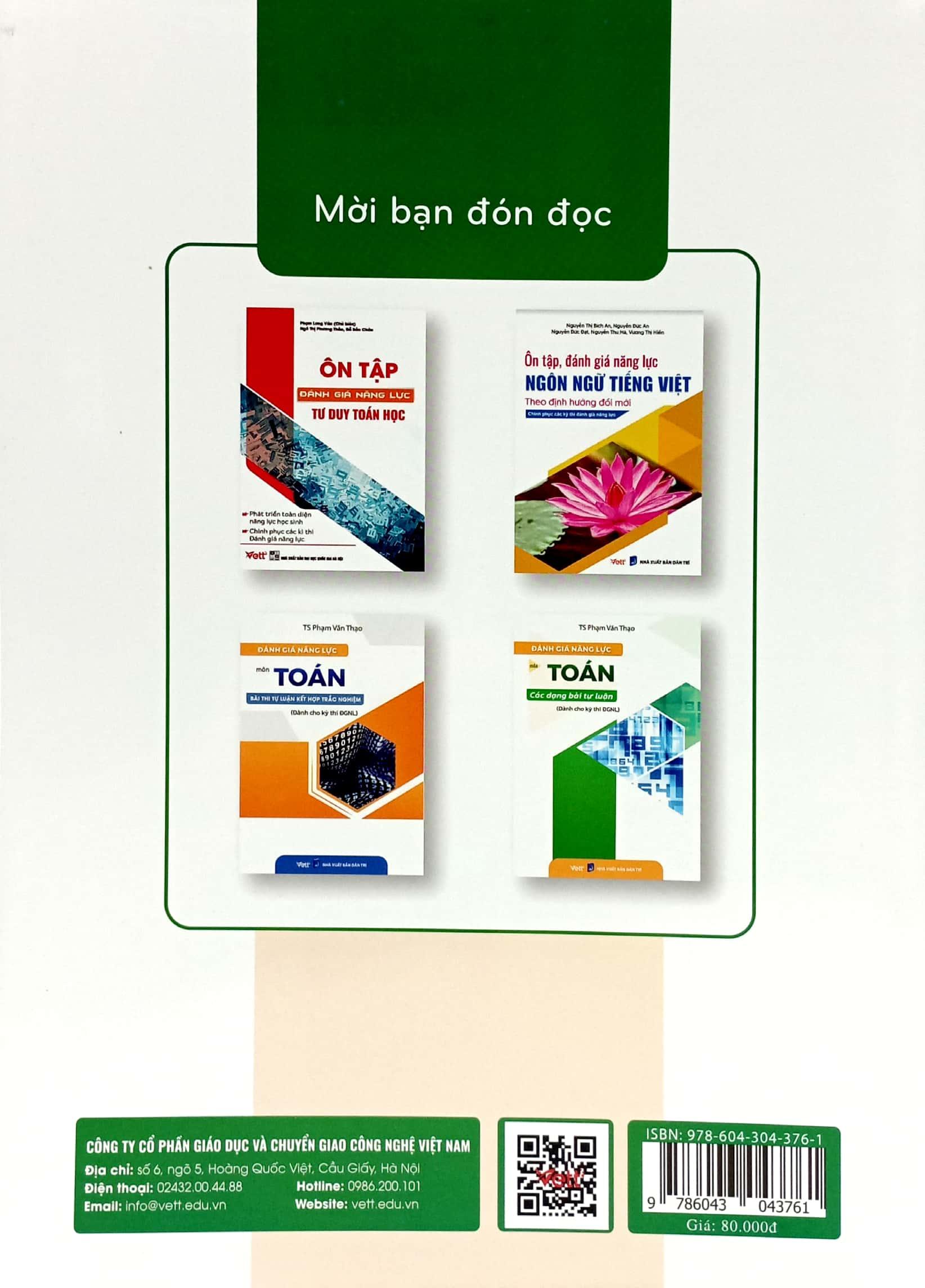 Đánh Giá Năng Lực Môn Toán Các Dạng Bài Tự Luận (Dành Cho Kỳ Thi ĐGNL)