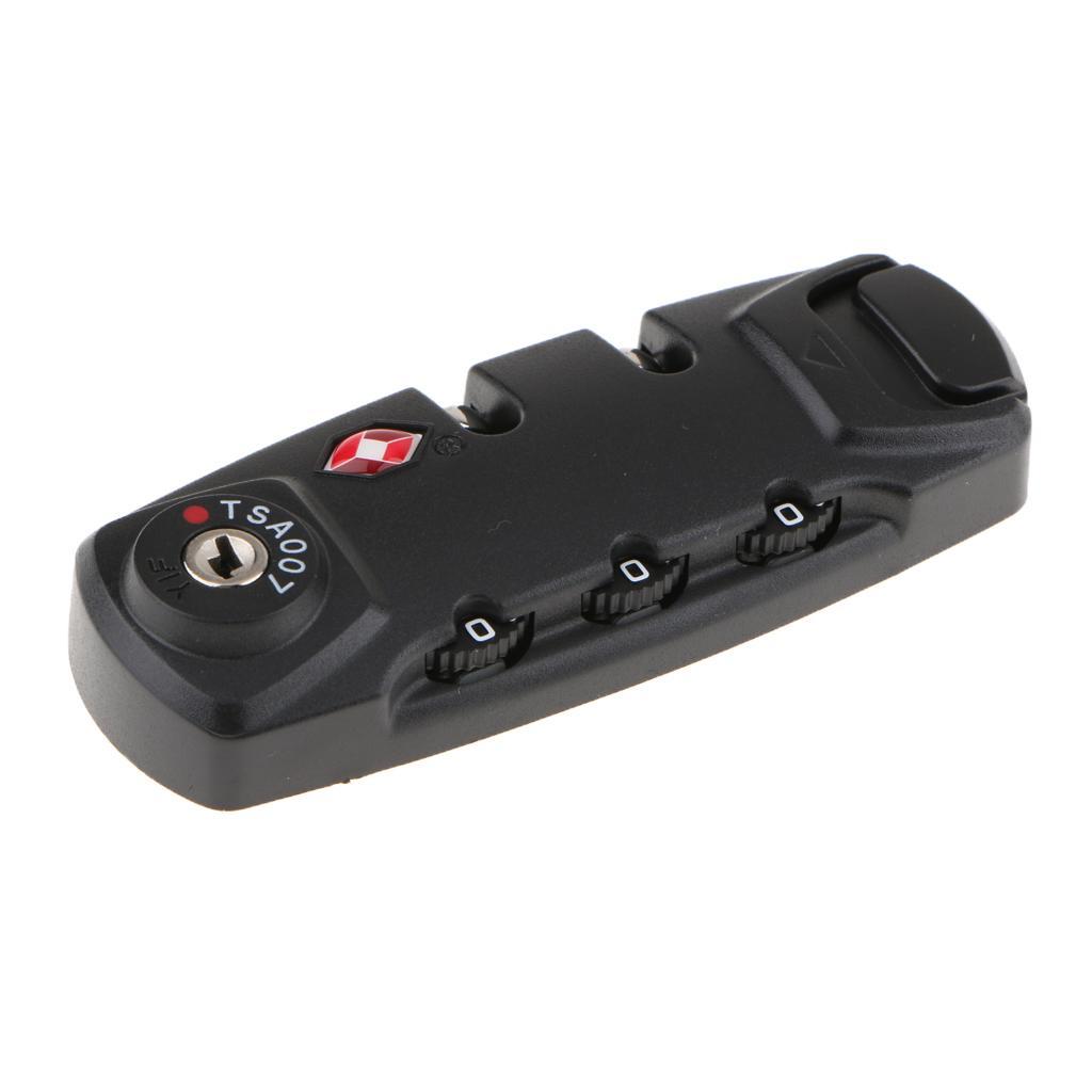 2X Secure Luggage 3 Digit Combination Lock Suitcase Bag Code Lock Padlock