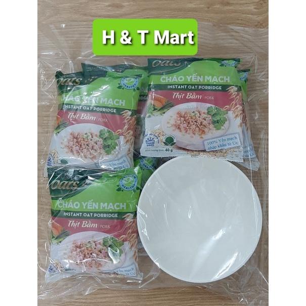 Combo 6 Gói Cháo Yến Mạch Thịt Bầm 40g