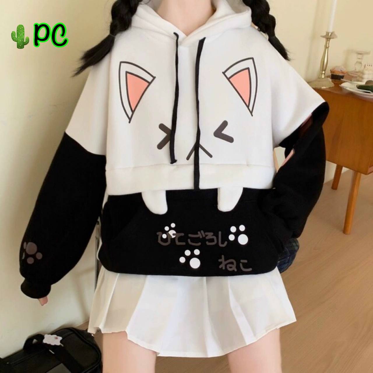 ÁO KHOÁC HOODIE CON MÈO GIẬN RẤT CUTE DỂ THƯƠNG