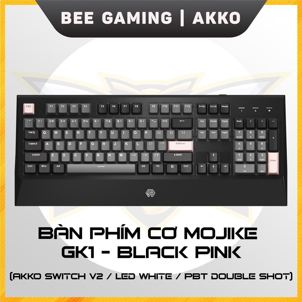 Bàn phím cơ chính hãng AKKO Mojike - GK1 Black Pink (Led White / AKKO Switch v2