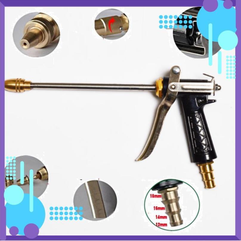 ️ Bộ dây vòi xịt nước rửa xe, tưới cây ,tăng áp 3 lần,loại 3m,5m 206318 đầu đồng, cút đồng,nối đồng+ mở chai