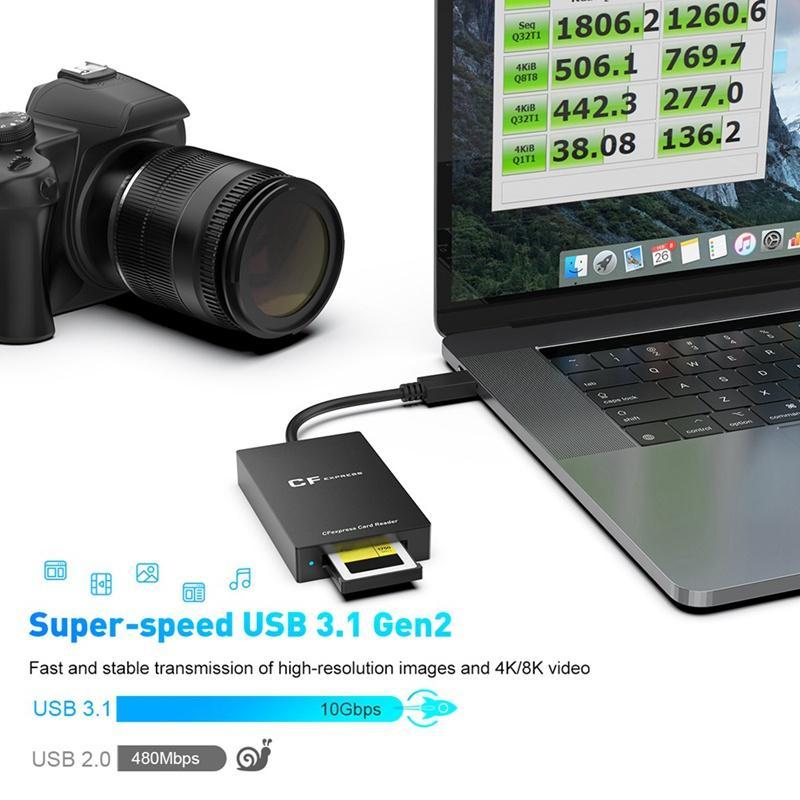 Đầu đọc thẻ nhớ CFexpress Type B USB3.1 Gen 2 Type C
