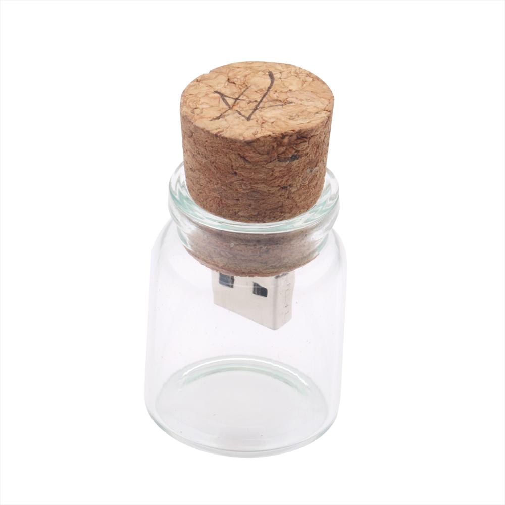 USB hình chai lọ Ổ USB Flash Ổ cắm Gỗ Flash Memory Stick U Disk cho PC