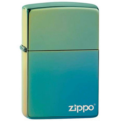 Bật Lửa Zippo 49191ZL – Zippo High Polish Teal Zippo Logo