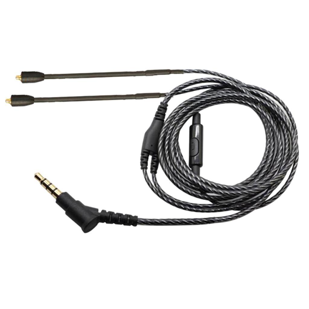 Replacement Upgrade Audio Cable Detachable Cord Mic for Shure SE215 SE315