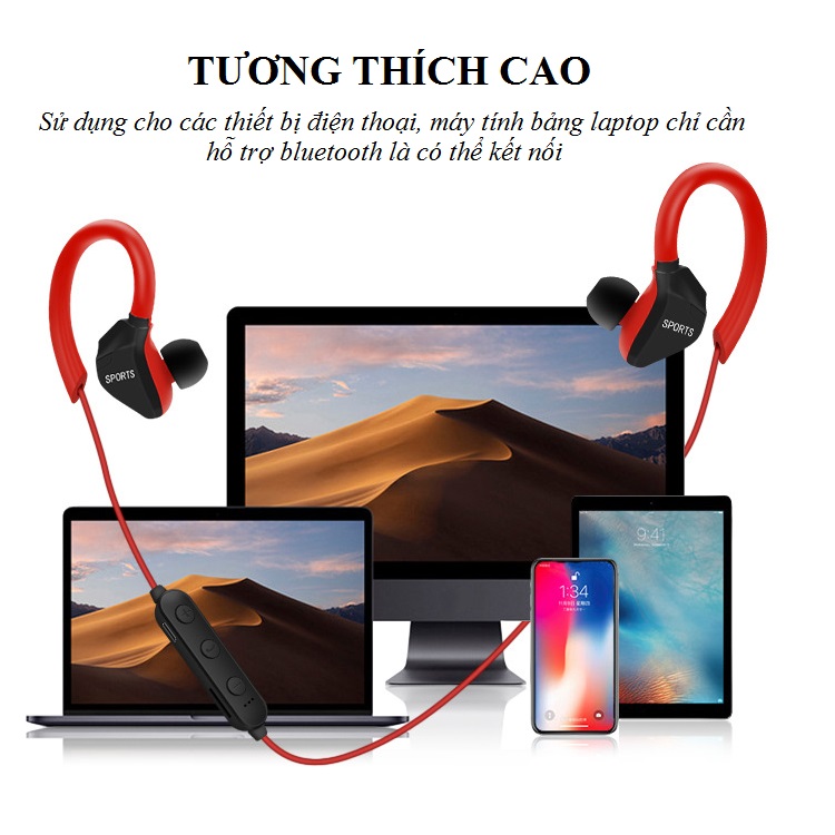 Tai Nghe Bluetooth Nhét Tai GSD - Trọng Lượng Siêu Nhẹ Chỉ 15g - Âm Thanh Vòm 360, Nút Tai Silicon Mềm Mại