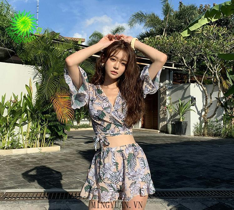 Bộ Đồ Bơi Hai Mảnh Mỏng Nhẹ Thời Trang Cho Nữ
