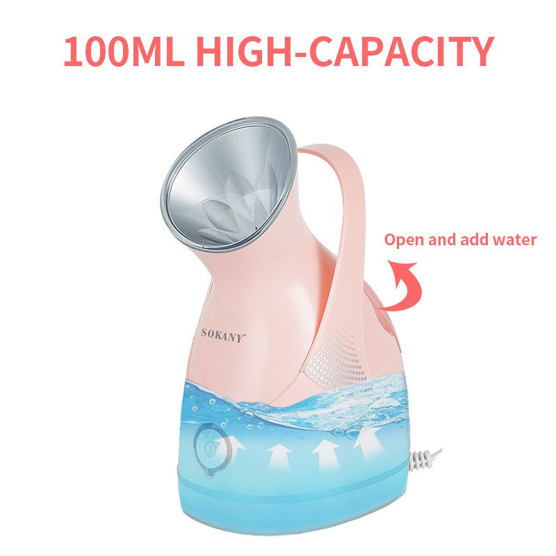 Máy xông mặt SOKANY phun hơi nước mạnh ra đều, cấp ẩm và làm mịn mọi loại da - HÀNG CHÍNH HÃNG - DELIYA