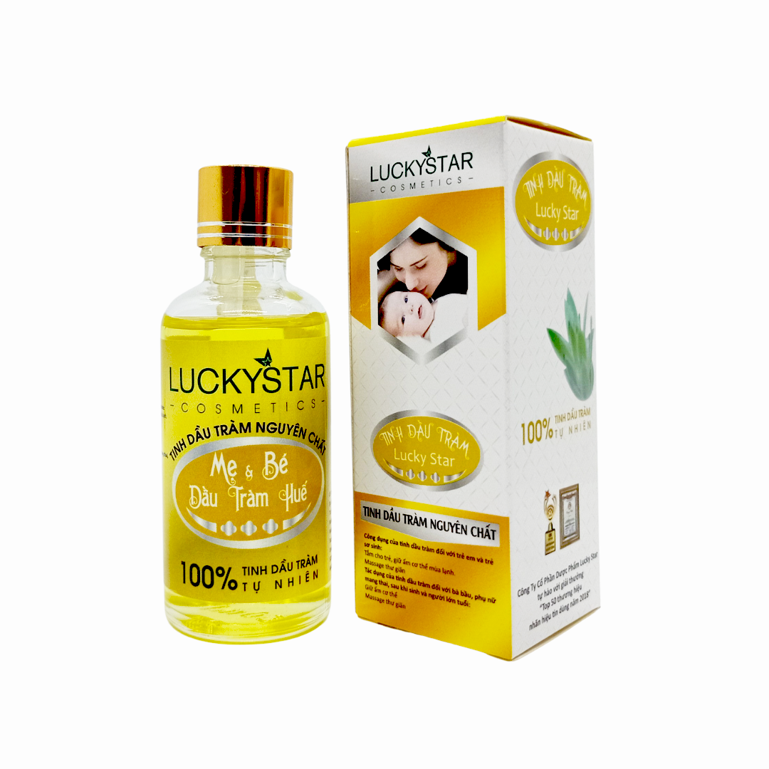 Tinh Dầu Tràm Nguyên Chất Mẹ &amp; Bé Lucky Star - Chai 50ml