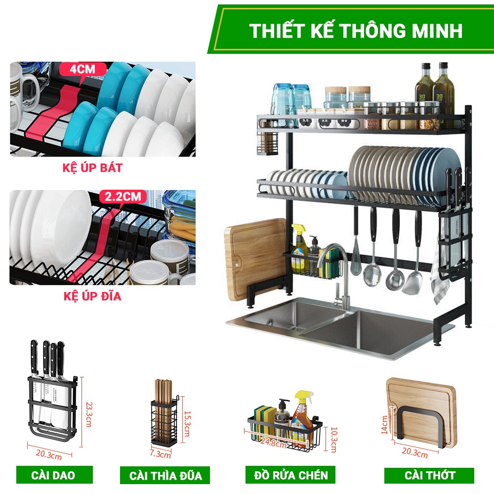 Kệ Bếp - Kệ Để Chén Bát Đa Năng Trường Phúc Deko