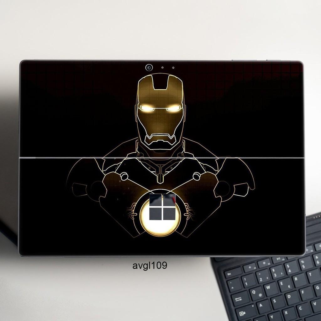 Skin dán hình Avenger x02 cho Surface 3 2015; Go, Go 2, Go 3; Pro 2 3 4 5 6 7 8 X