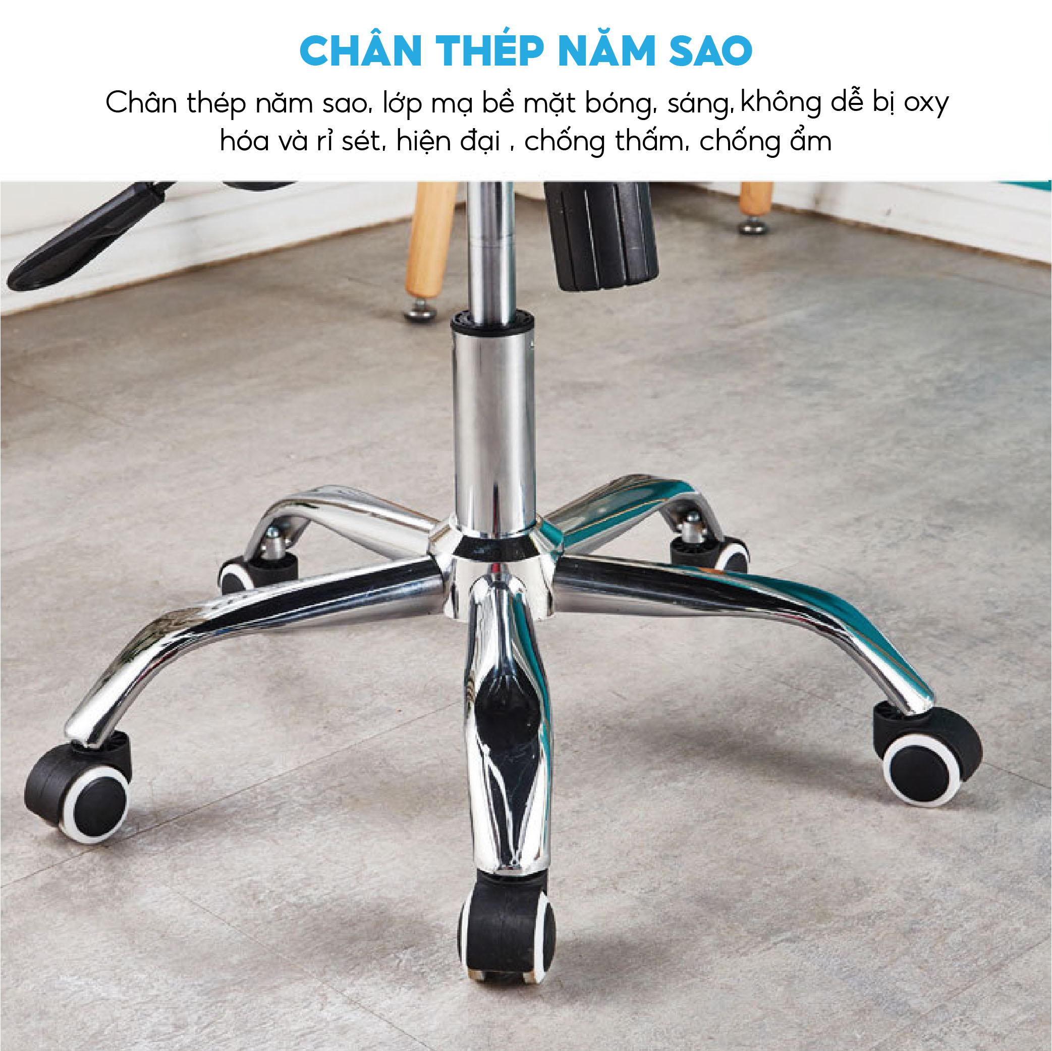 Ghế Xoay Văn Phòng Cao Cấp Takara Lưng Vải Lưới Thoáng Khí VPX-12, Có Tựa Đầu Nệm Lưng