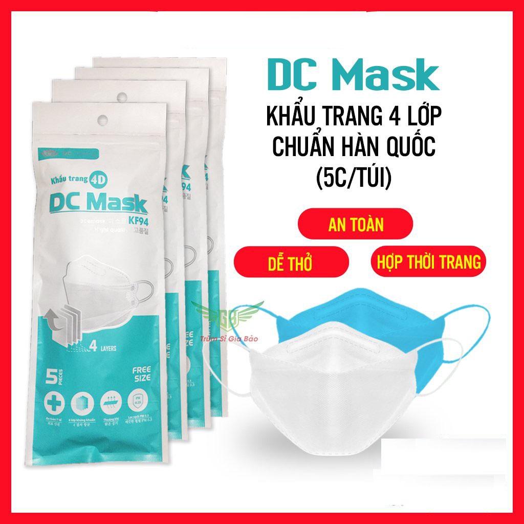 Khẩu trang DC Mask ( sét 5 túi gồm 50 khẩu trang