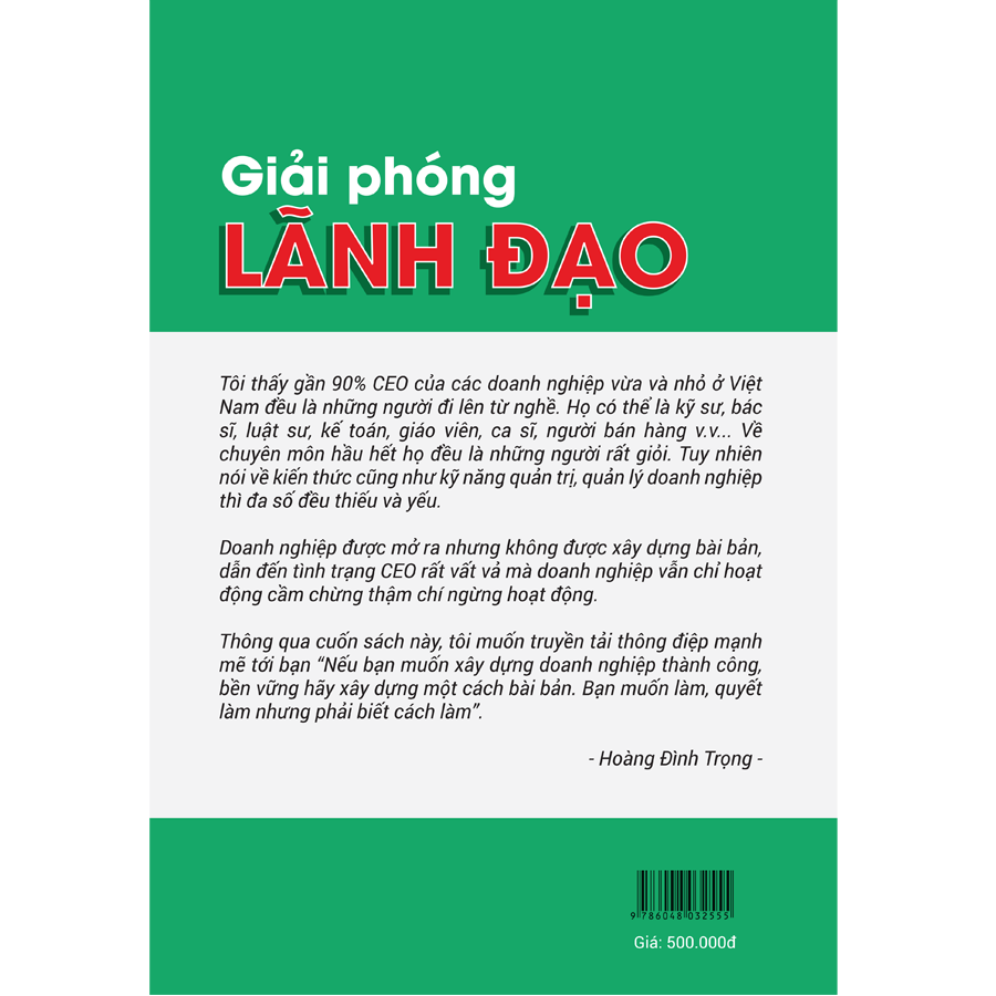 Sách Giải Phóng Lãnh Đạo - chiến lược xây dựng Doanh nghiệp Bài bản , chuyên nghiệp PDCA
