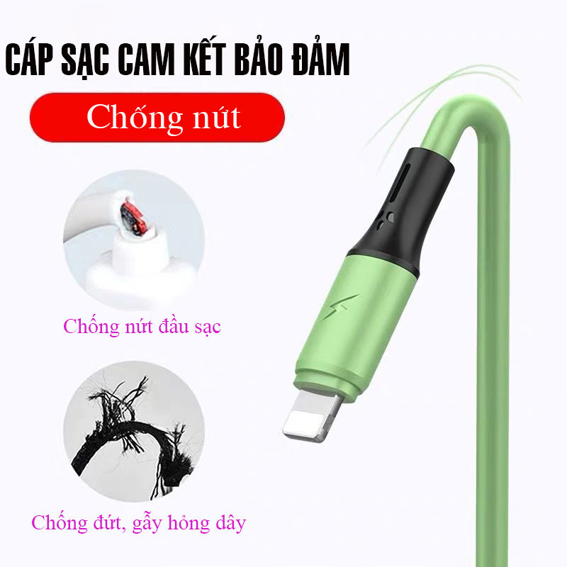 Cáp sạc đa năng 3 đầu Type C, Lighning, Micro USB dành cho iPhone/ iPad, Smartphone, Tablet Android (hỗ trợ sạc nhanh 3,5A)