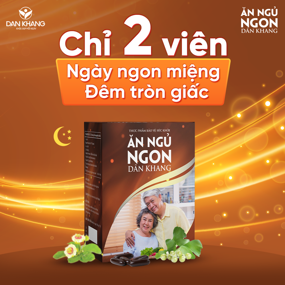 Viên Uống Ăn Ngủ Ngon Dân Khang Hộp 30 Viên - Hỗ Trợ Ăn Ngon, Ngủ ngon