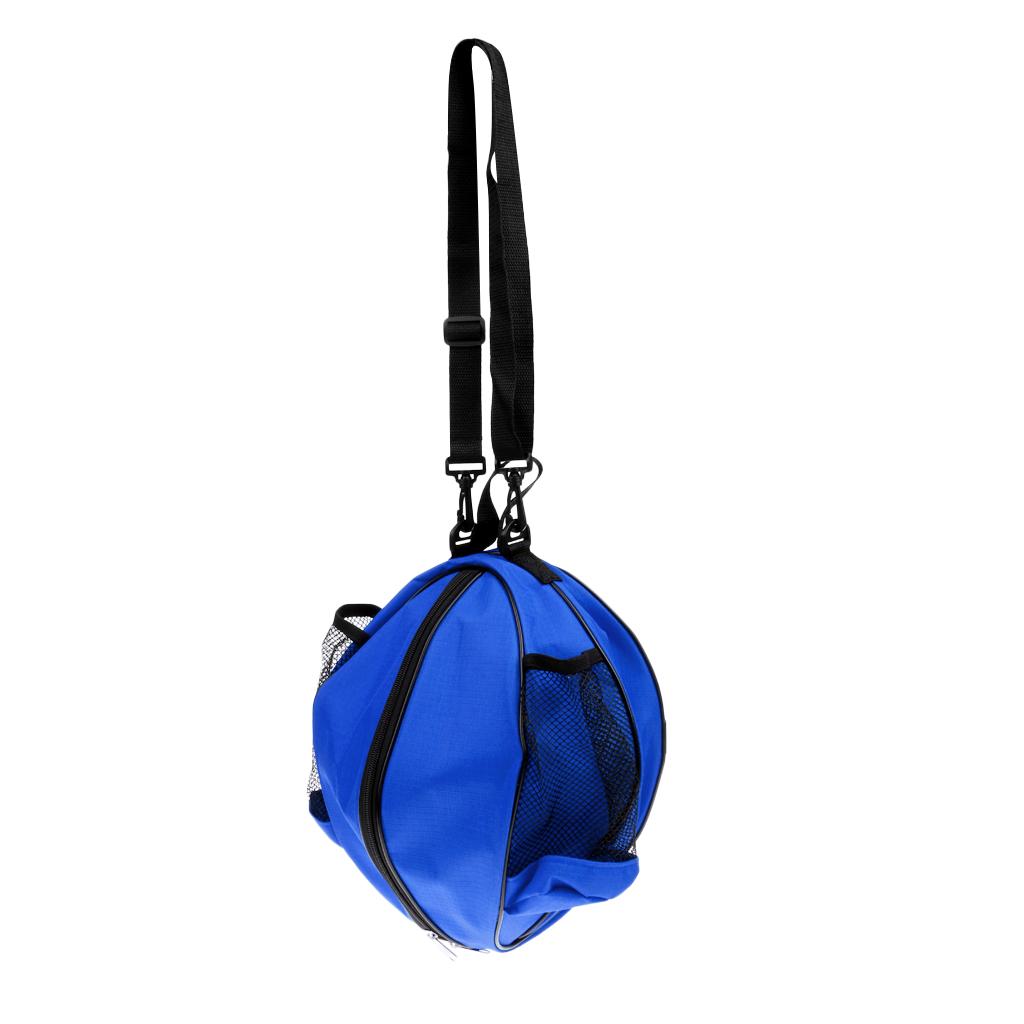 Waterproof Basketball Soccer Carrying Bag Volleyball Handbag Case with Adjustable Shoulder Strap Blue/Black/Red