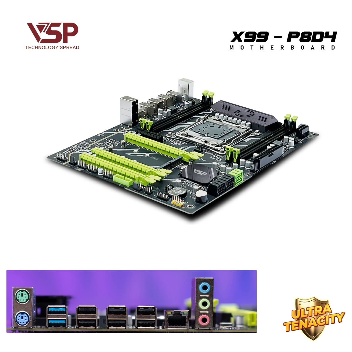 Bo Mạch Chủ Main VSP X99-P8D4 Socket LGA 2011 – Hàng Chính Hãng