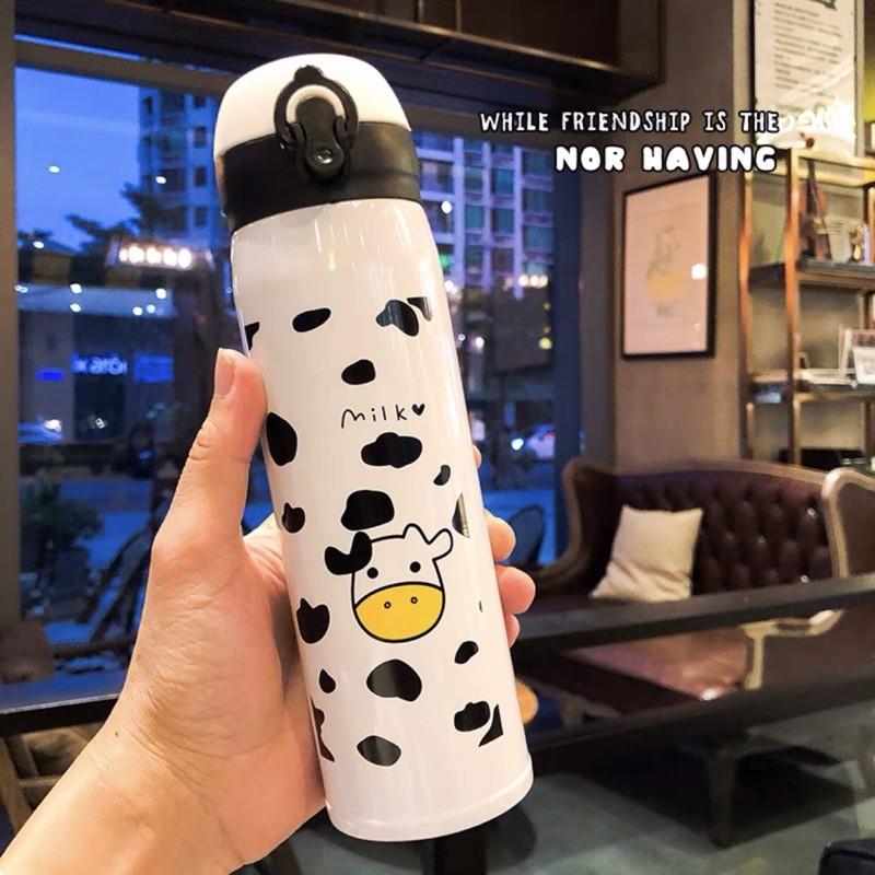 bình nước giữ nhiệt bò sữa 500ml