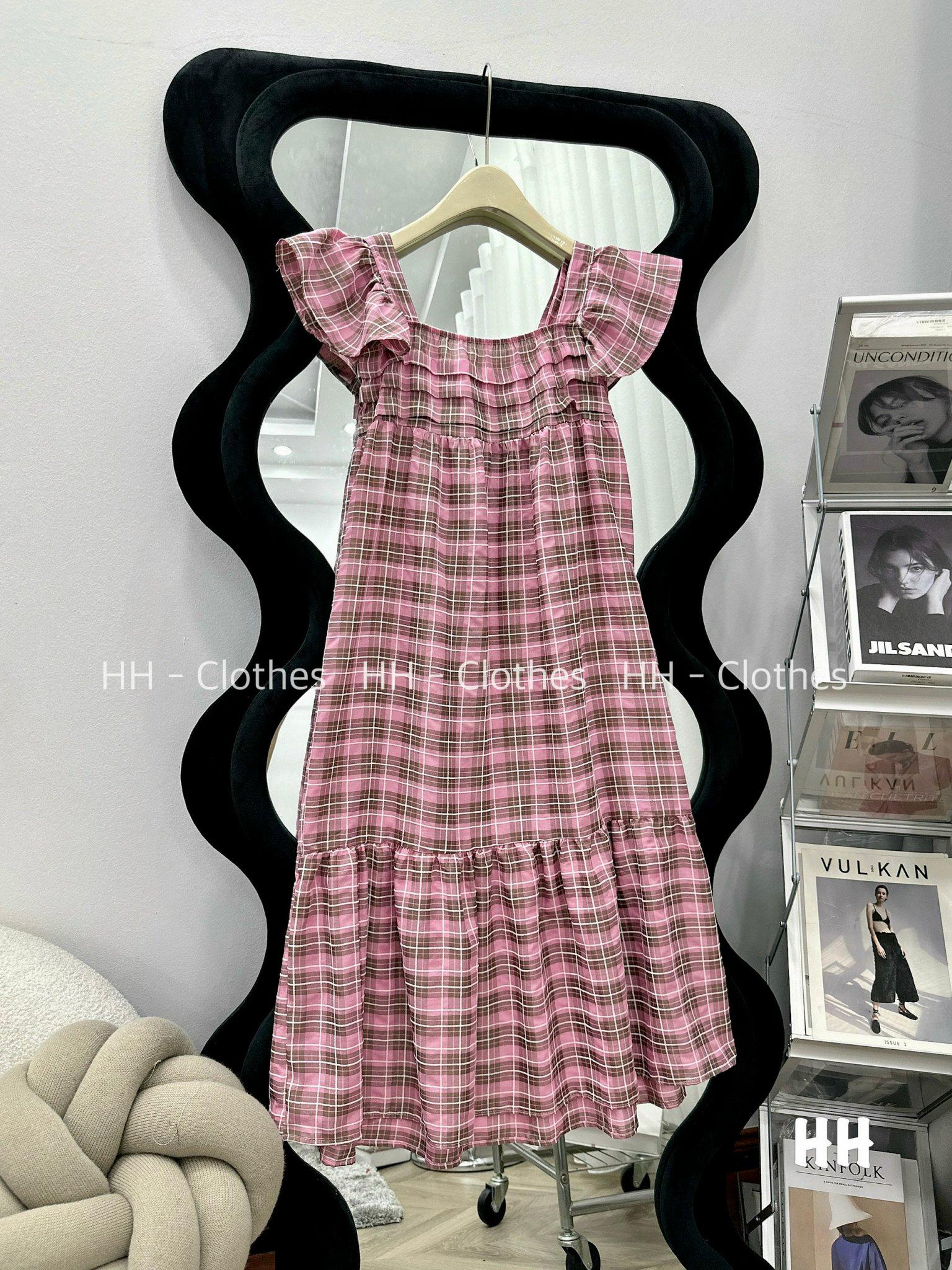 VÁY ĐI CHƠI, VÁY BABYDOLL, VÁY KẺ TAY CÁNH TIÊN CỰC KUTE