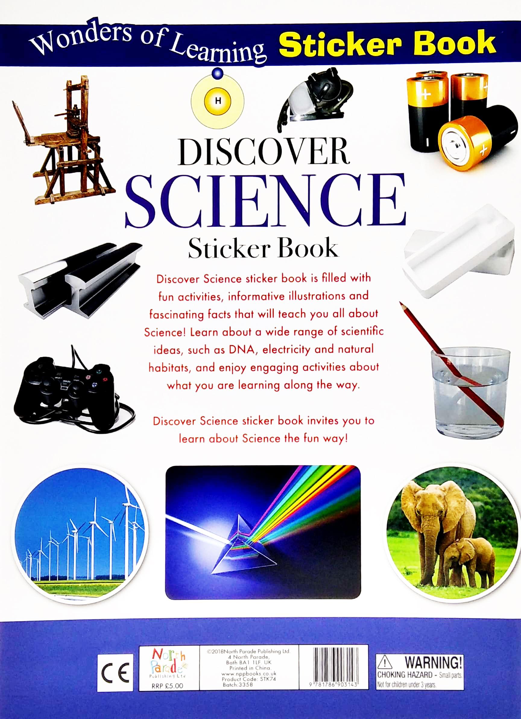 Wonders Of Learning - Sticker Book - Discover Science