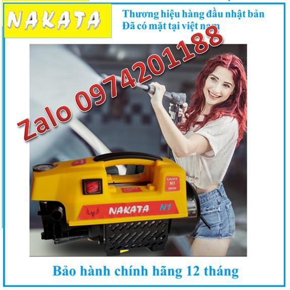 Máy rửa xe NAKATA N1 2800w, hàng công ty - tặng bình