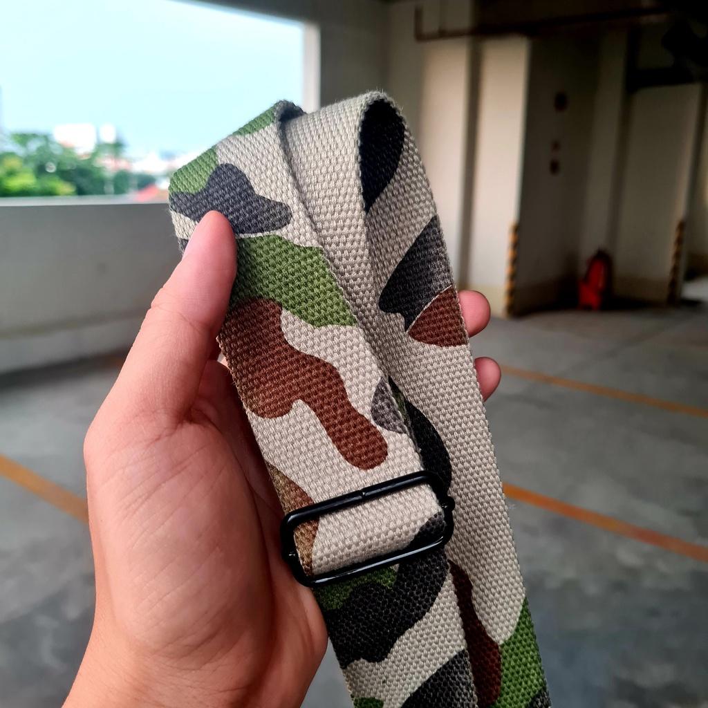 Dây đeo chéo Poly cho túi xách màu CAMO quân đội