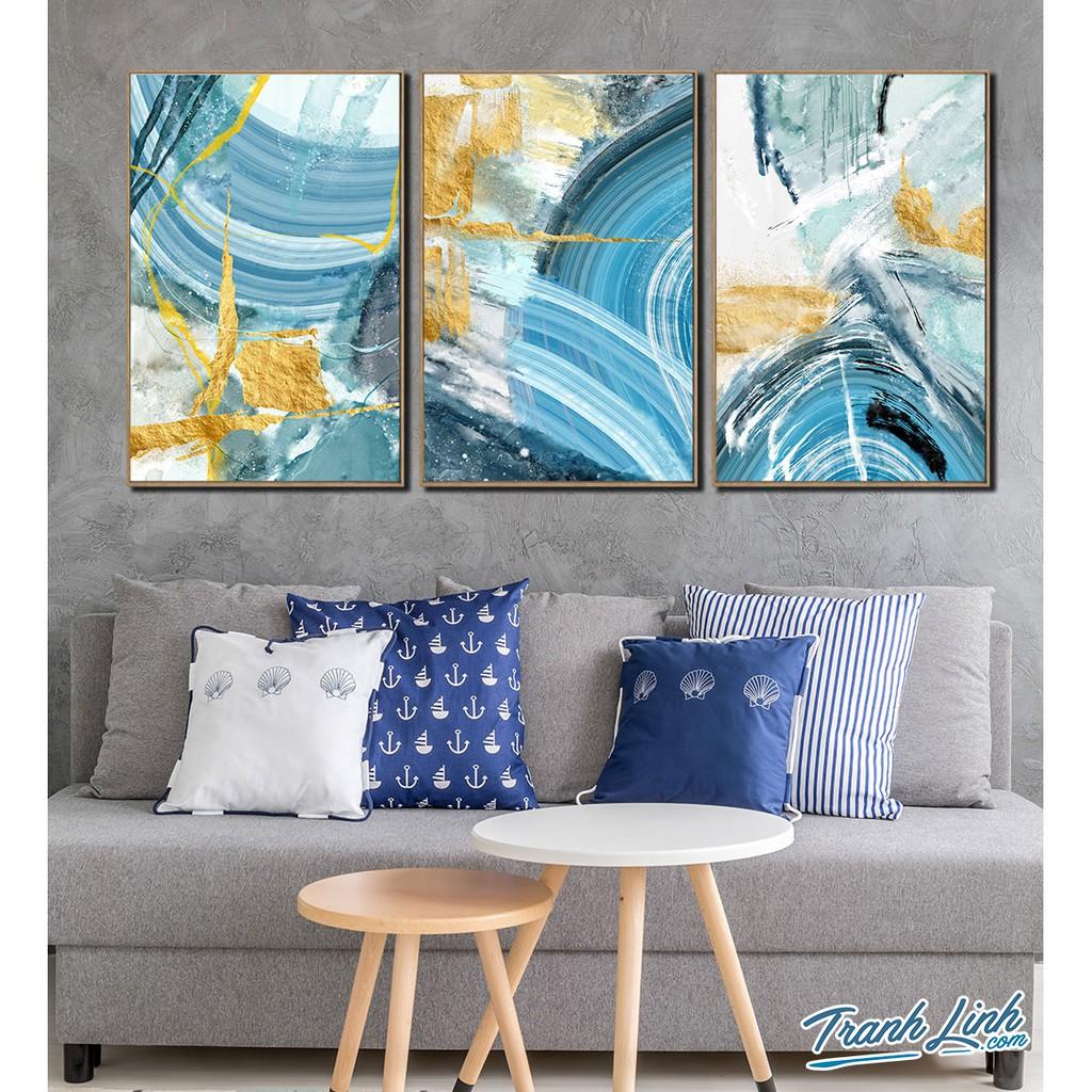 Bộ 3 Tranh Canvas Treo Tường Trang Trí Nghệ Thuật