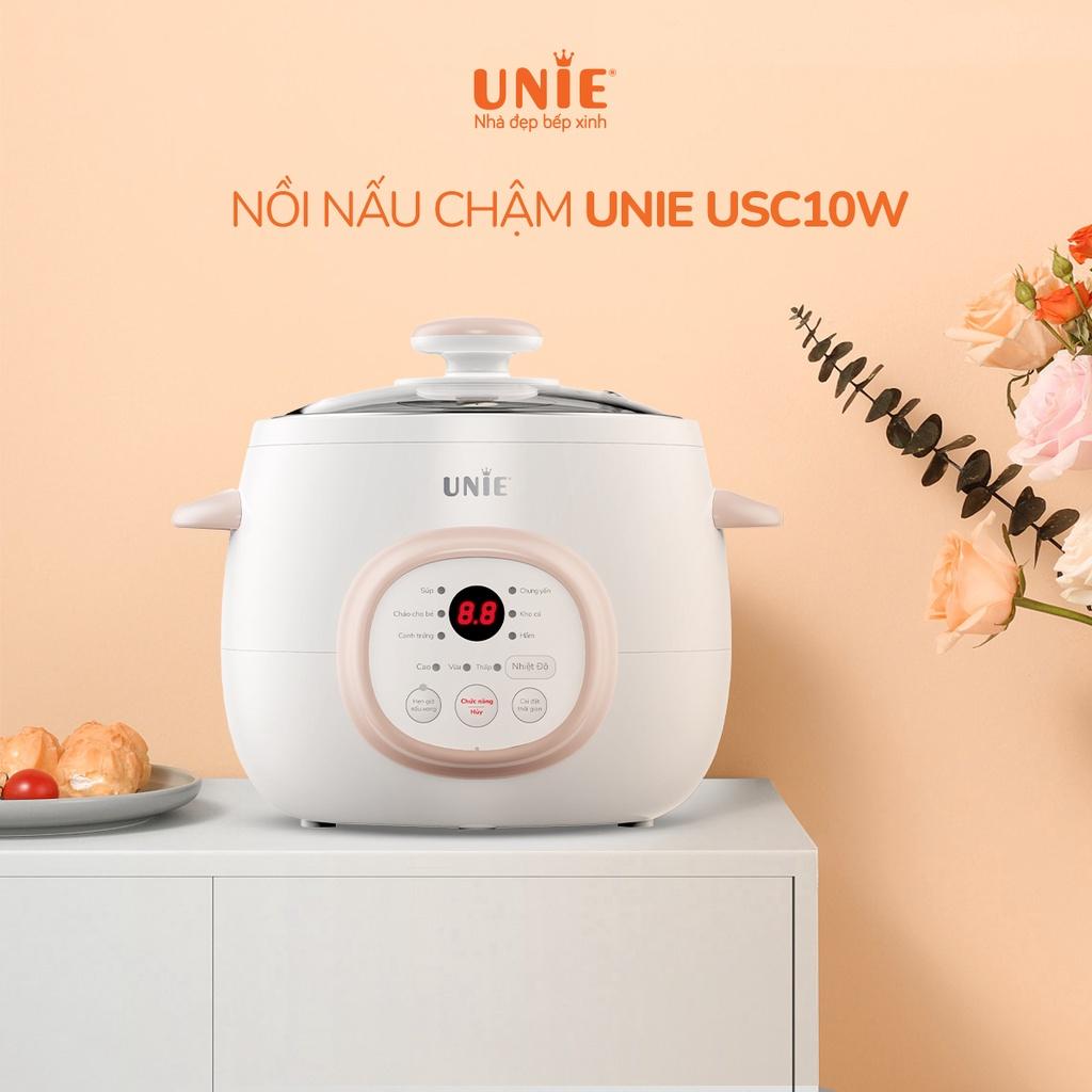 Nồi nấu chậm đa năng UNIE USC10W- 6 Chức năng nấu đa dạng, công suất 300W,dung tích 1L,bảo hành 12 tháng- Hàng chính hãng