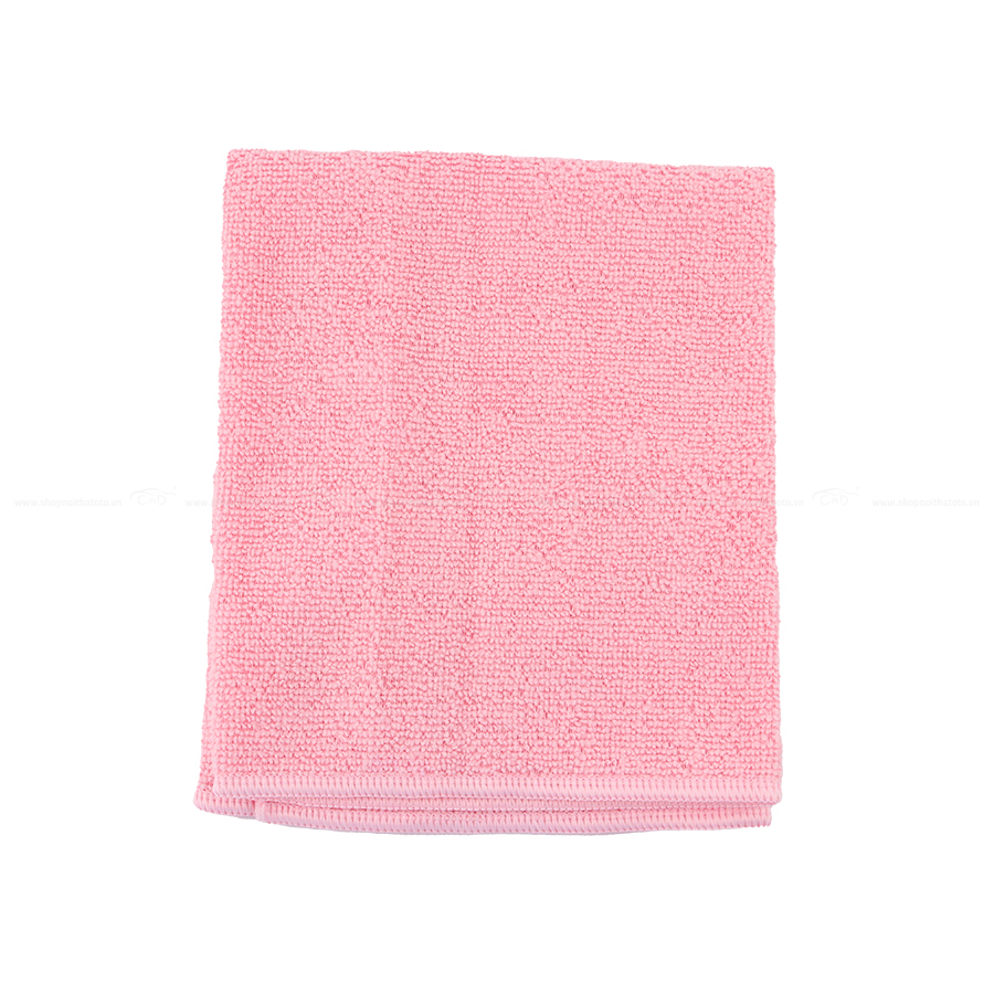 Khăn Lau Microfiber CIND Màu Hồng (40*40cm)