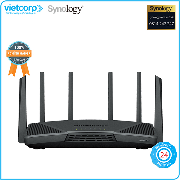 Bộ phát wifi 6 router Synology RT6600AX - Hàng Chính Hãng