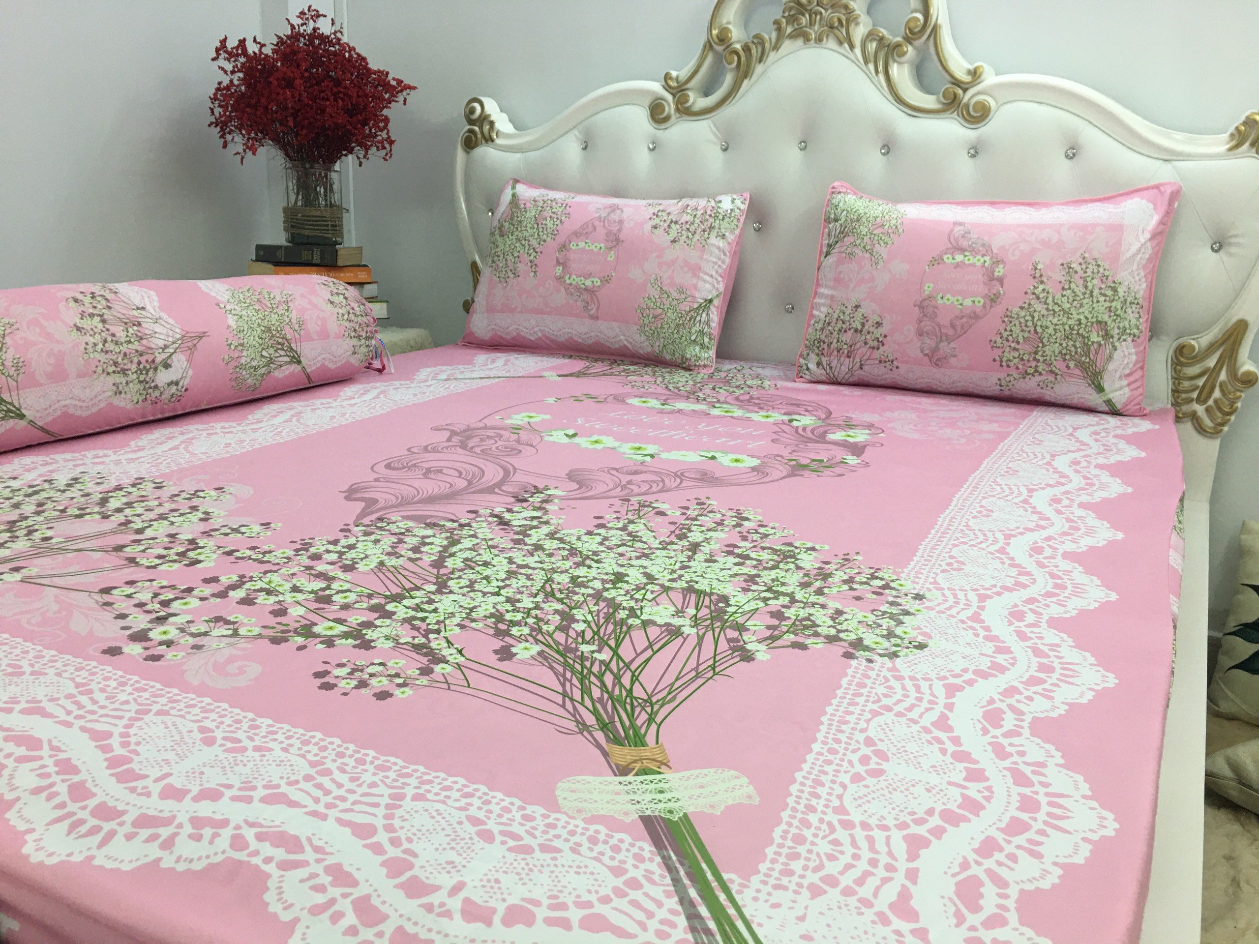 Bộ Drap gối Thun gối thun Ý 5D Cao Cấp , mát lạnh, thấm hút tốt.