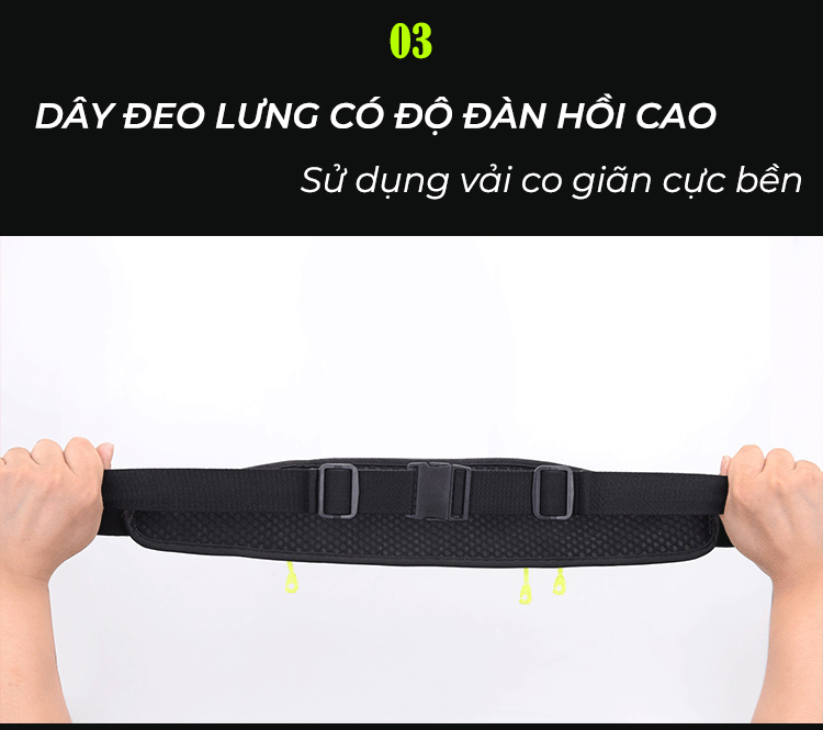 Túi Đeo Hông,Đai Đeo Chạy Bộ Tập Thể Dục Phản Quang Chống Thấm Nước Cao Cấp Đại Nam Sport