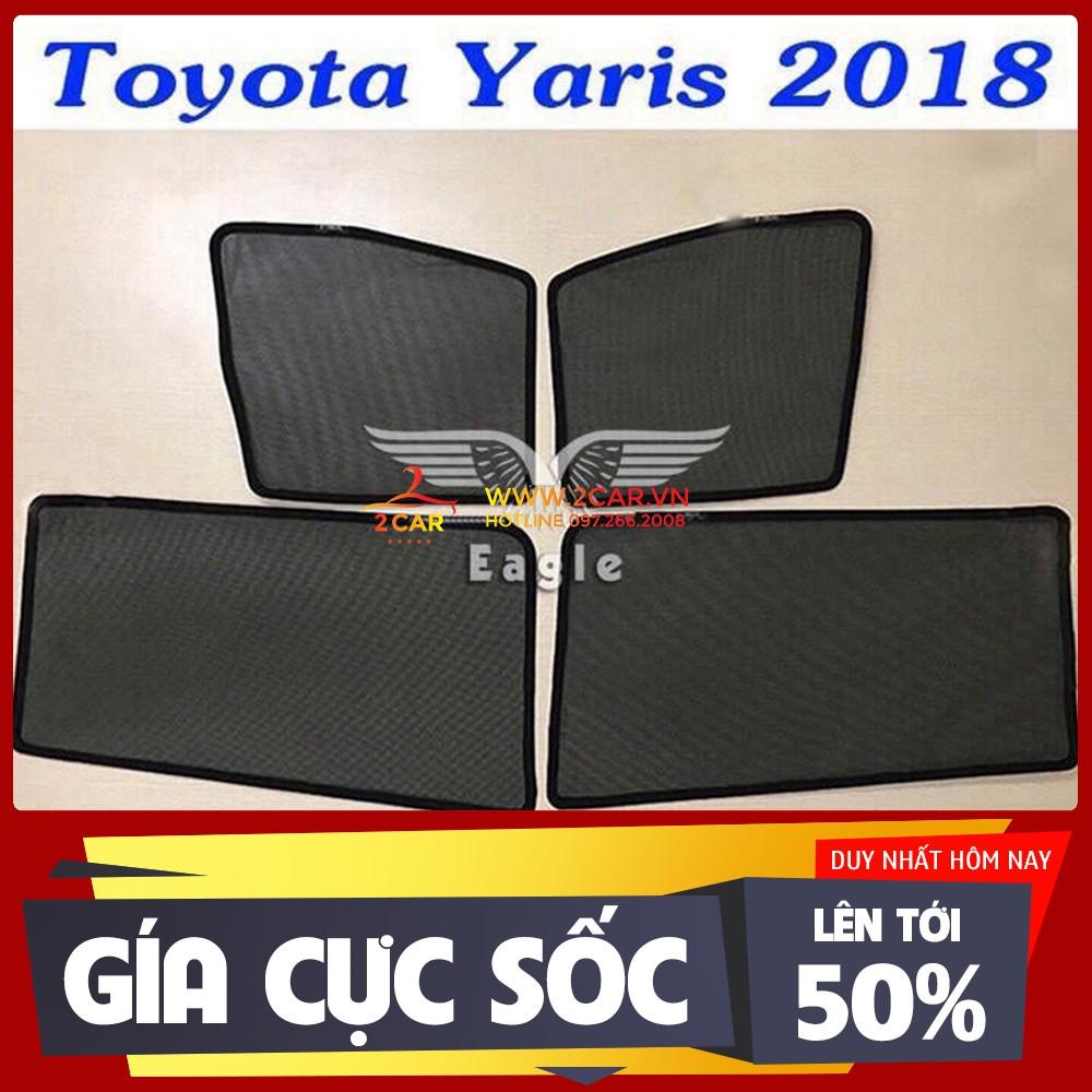Bộ rèm chắn nắng nam châm, rèm che nắng nam châm xe Toyota Yaris 2018-2019, rèm che nắng, chắn nắng Yaris