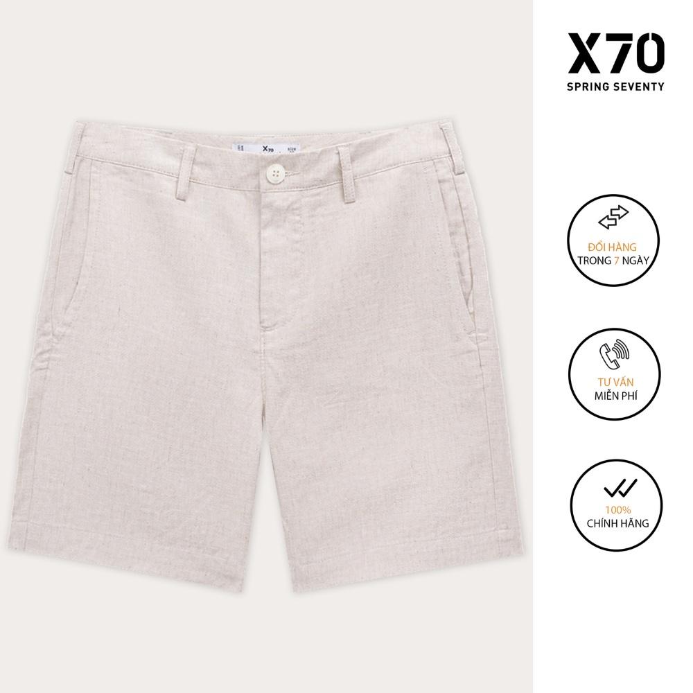 Quần Short Linen Nam Thiết Kế Thời Trang X70 - 09660002