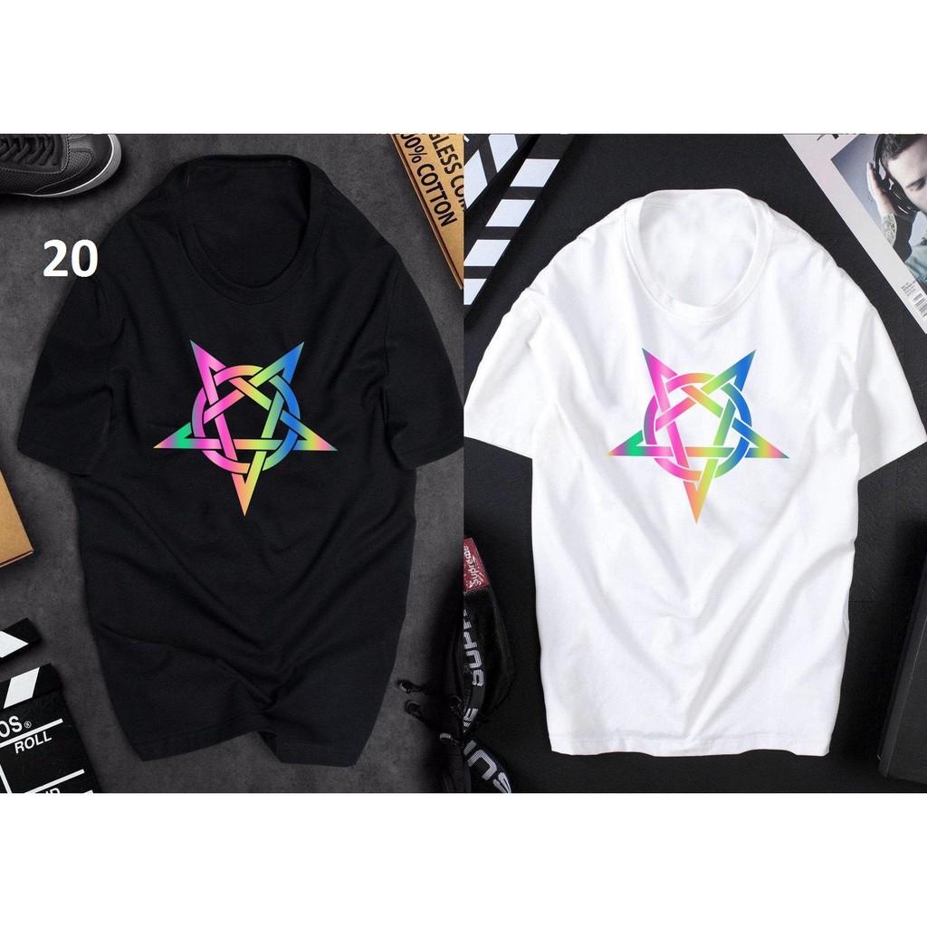 Áo thun Unisex phản quang 7 màu Có size tay lỡ